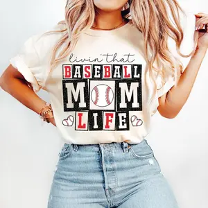 Retro Baseball Mom ,Baseball , Baseball Mom Life Baseball Mama, Baseball Shirt Tshirt