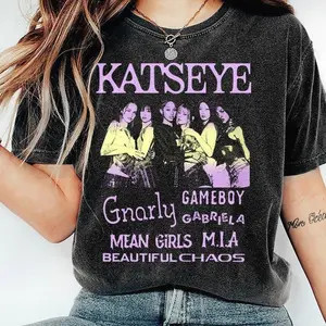 K@TSEYE Beautiful Chaos T-Shirt, K-Pop Tour Album Graphic Tee, Trendy Music Fan Shirt, Stylish Concert Merch Gift, For Men, For Women 9
