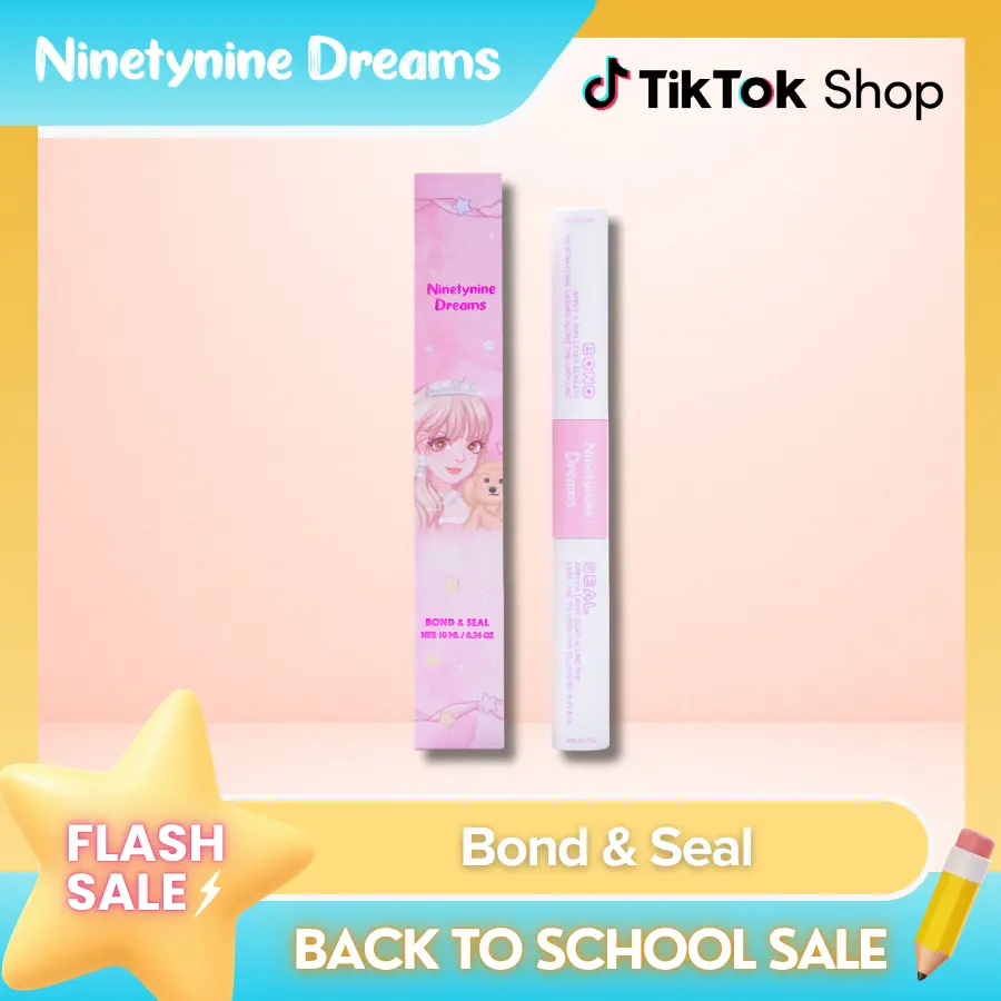 Ninetynine Dreams Bond & Seal Clear Long Lasting, Waterproof, Latex-Free, Tear-proof Eyelash Glue