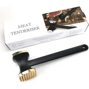 Kitchen Meat Tenderizer Heavy Duty Manual Hammer Mallet Tool,Meat Hammer ed for Steak, Chicken, Fish，Meat Pounder With Comfort Grip Handle