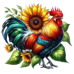 Kids Rooster Chicken | DTF Transfers | Pre Made Gangsheet