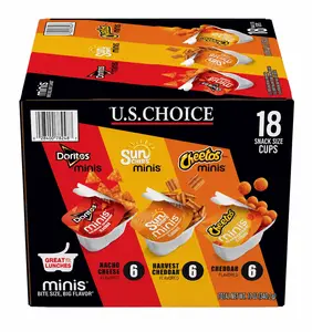 Mexican Chipotle Sabritas Chips Minis Doritos Cheetos and SunChips Snacks Variety Pack, Snack Size Cups, 18 Pack