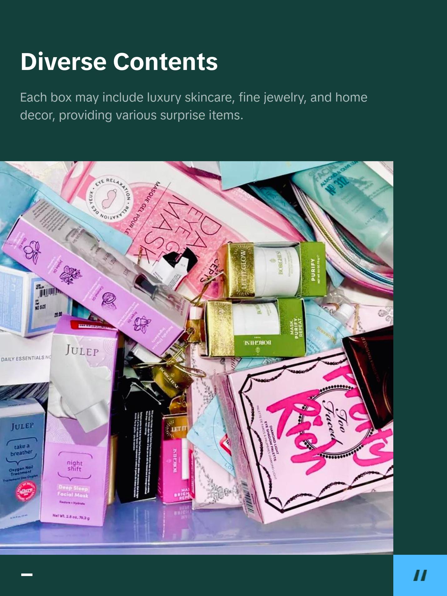 $99 Hot Girl Summer Mystery Box,The Thrill Of Designer Beauty, Luxury Skincare, Fine Jewelry, Home Decor & More Makeup Cosmetic