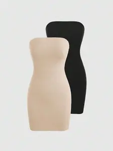 Strapless Midi Dress | Summer Outfit Essential, Flattering Fit