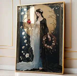 [SALE UP TO 40%] [Unframed] Persephone Art Nouveau Poster- Greek Goddess Mythology Print