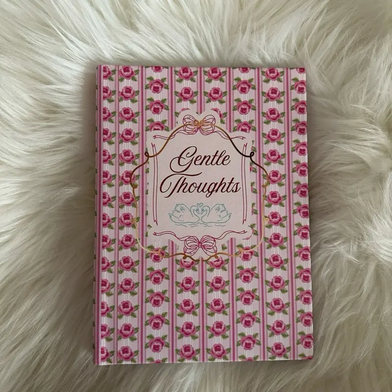 Gentle Thoughts Coquette Theme Hardcover Soft Matte Journal