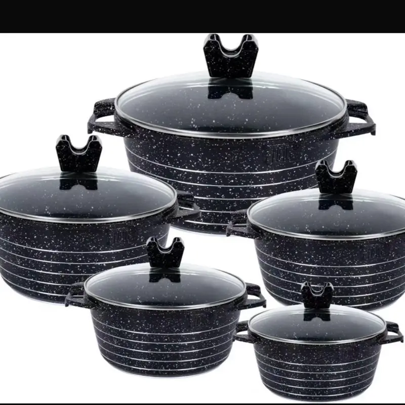 Premium Granite nonstick cookware set/5 pieces