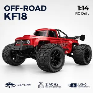 28MPH Brushless RC Monster Truck - 1:14 Scale 4WD High-Speed All-Terrain Racing Car