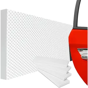 Garage Wall Protector Garage Car Door Protector Bumper Guard Ultra Self Adhesive EVA Foam for Warehouse White 4 Pack:15.75" x 5.9" x 0.79"