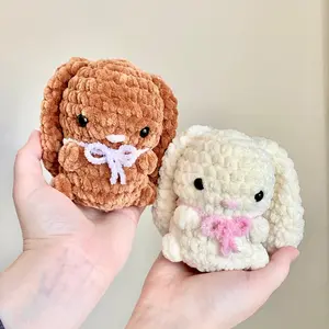 Mini Crochet Bunny | Bunny Plushie | Bunny Collectible | Handmade Plushie | Bunny Stuffed Animal | Bunny Amigurumi (Handmade goods will be made by hand so the production time will be a little longer)