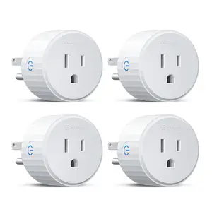 Smart Plug WiFi Plugs Work With Alexa And Google Assistant Smart Outlet With Timer Schedule Group Controller Remote App Control WiFi Outlet For Home Automation No Hub Required ETL FCC Certified 2.4G WiFi Only
