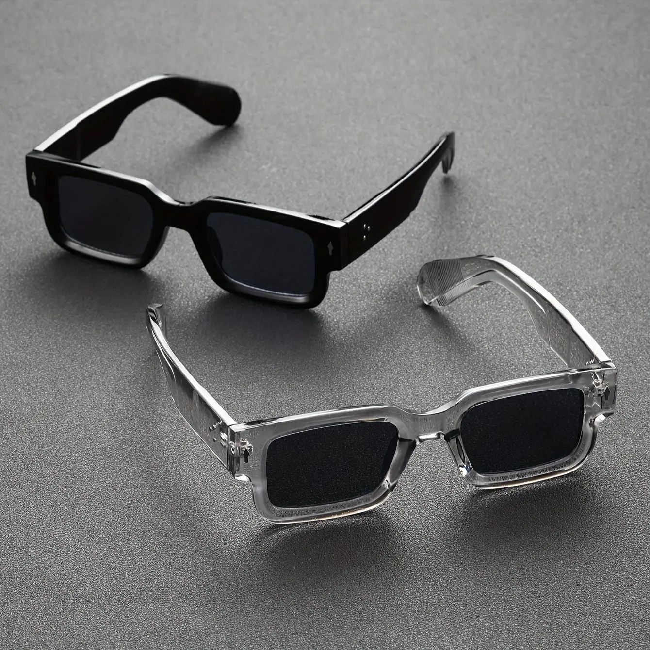 2pcs Summer Trendy Modern Styling Sunglasses, His and Hers Gifts, Fall Outdoor Sun Protection Sunglasses for Women, Travel Essentials, Back To School Summer Sunglasses, Girlfriend Gifts