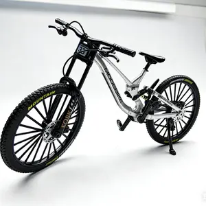 New Alloy Bicycle Model Simulation Mountain Bike Downhill Road Bike Ornament Gift Toy, Party Gift, Birthday Present, Easter Small Gift, Living Room Decor