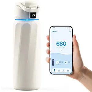 32oz Vacuum Insulated Stainless Steel Water Bottle with Reminder & Tracker Wide Mouth BPA-Free Ideal Gift for Men Women Christmas New Year Gym Office School