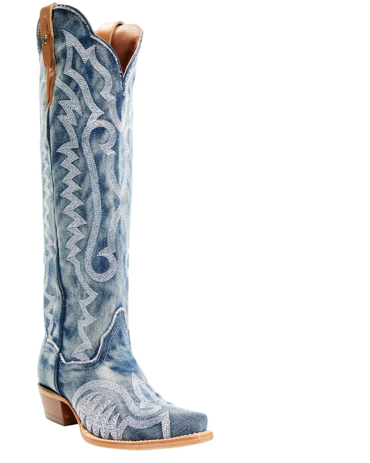 Dan Post Women's Denim Darlin' Tall Western Boot Snip Toe - Dp5108
