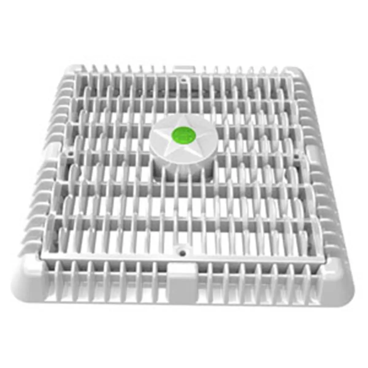Aquastar 9x9 in. Square Wave Grate Main Drain Cover, 224 GPM High Flow Aquatic Fitness Equipment for Sports Pools, Single Drain