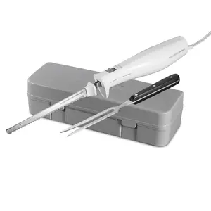 Hamilton Beach 8 in. Stainless Steel Electric Knife, White