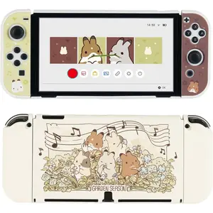 P-PCS06    Cute Protective Case for Switch OLED Slim Cover Case Hard PC Protective Shell Compatible with Switch OLED - Team Timothy