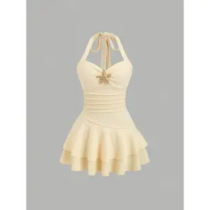 Women's spring and summer beach vacation camisole sleeveless dress, casual bohemian style, chic and elegant style, comfortable and fashionable, very suitable for travel and daily wearRAIMENTRY