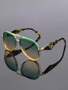 New Oval Fashion Glasses, Unisex Retro High-End Style Eyewear, Perfect for Photoshoots, Runway, Daily Wear, Decorative Sunglasses