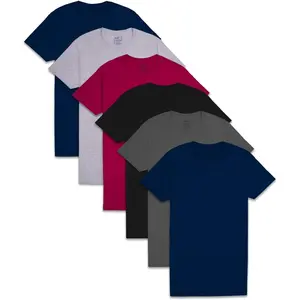 Fruit of the Loom Men's Eversoft Cotton Short Sleeve Pocket T-Shirts, Breathable &amp; Tag Free