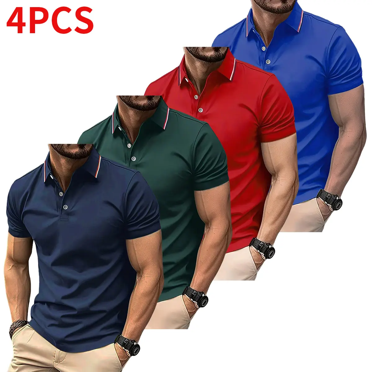 Dark Blue + Green + Red + Blue