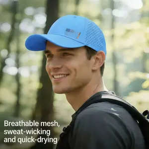 Unisex sun-protective baseball cap, quick-drying, breathable, thin, suitable for fishing and sun protection.