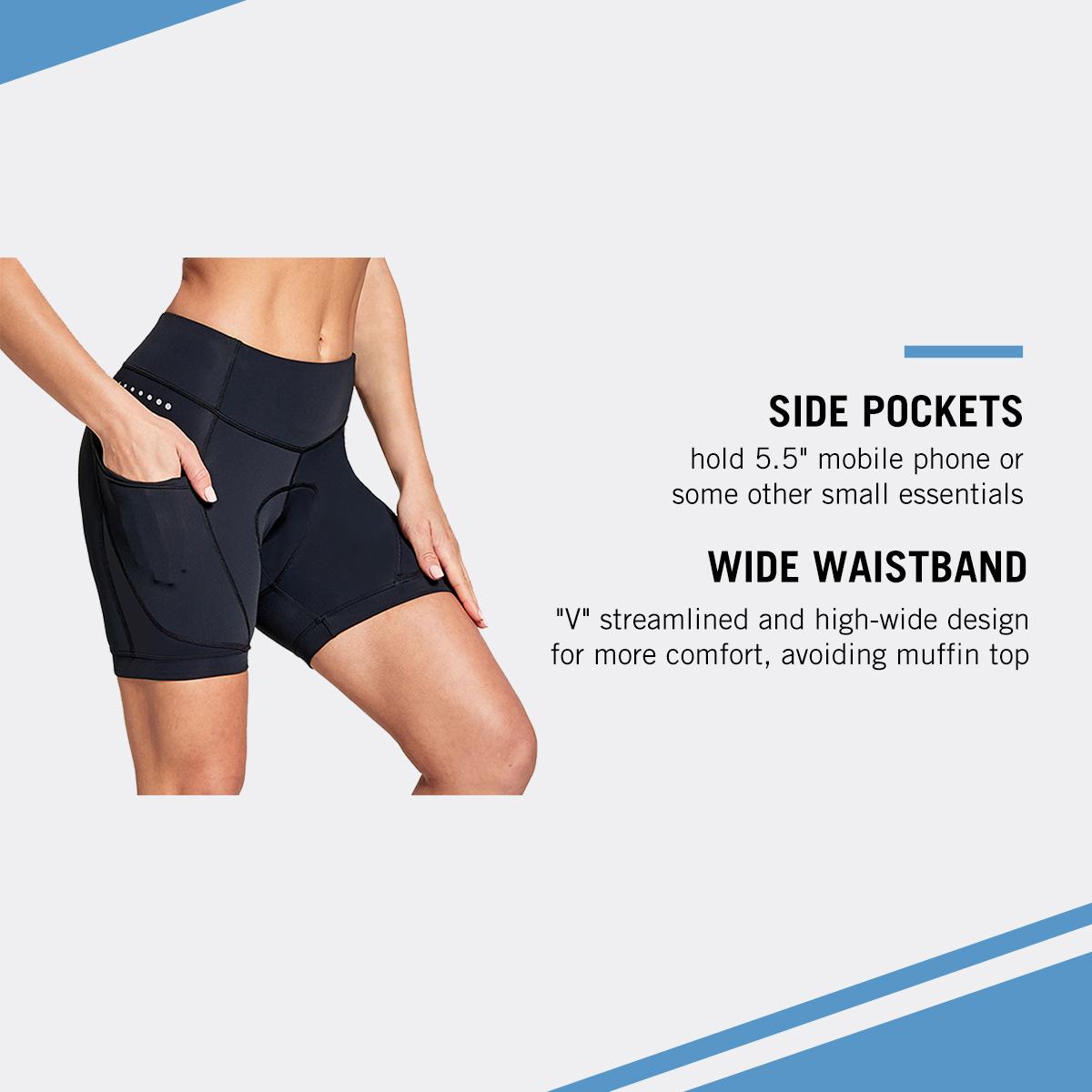 baleaf Women's 4D Padded Bike Shorts Cycling Underwear with Padding Pockets Bicycle Pants Biking Tights Spin Gear Clothes baleaf Women's 4D Padded Bike Shorts Cycling Underwear with Padding Pockets Bicycle Pants Biking Tights Spin Gear Clothes