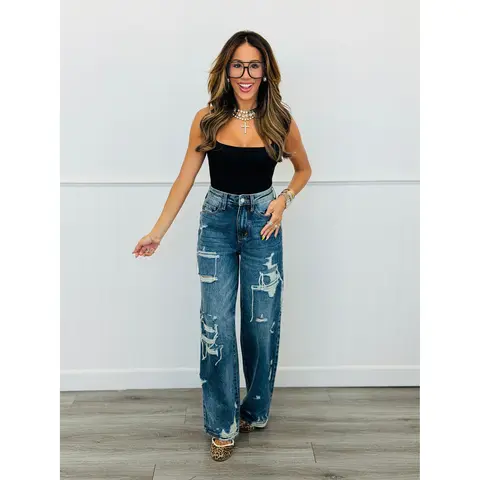 Judy Blue Baggy Baddie Jeans (Reg. and Plus)