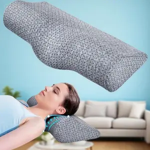 High-Density Memory Foam Pillow for Neck Support and Pain Relief, Orthopedic Roll Pillow for Shoulder Relaxation and Spinal Alignment, Ergonomic Sleep Aid for Bed and Office, Contoured Design for Decompression and Comfort handle rod wall mount organizer