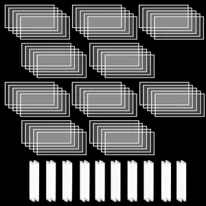 25 Pcs Sandblast Cabinet Lens Cover 23 x 11 Inches Inner Protector Adhesive Film Standard Sandblasting Protective Replacement Clear Visibility Sand Blast Film for Blaster Replacement