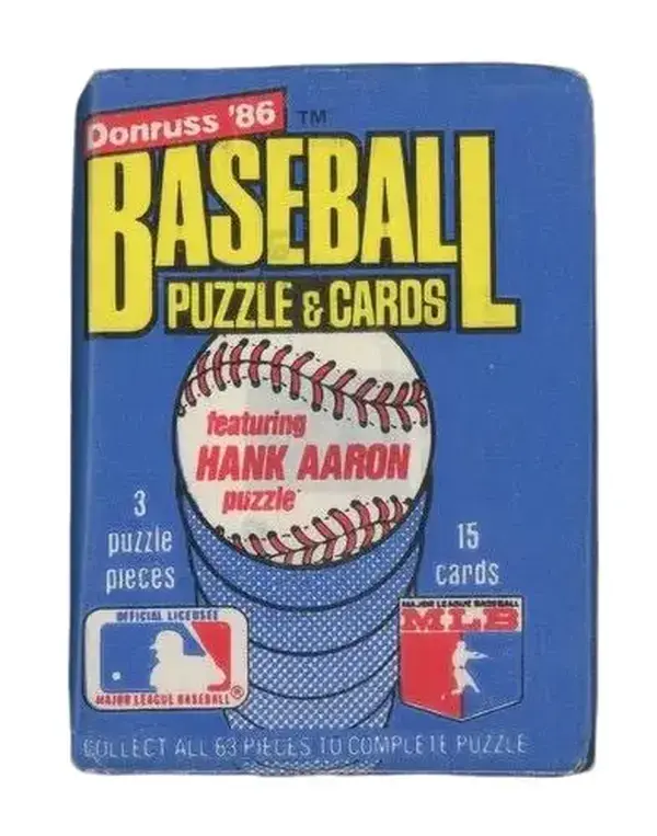 1986 Donruss Baseball Unopened Wax Pack