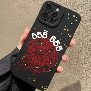 Spider Web Pattern Phone Case, Decorative Phone Protector Cover, Phone Accessories Compatible with iPhone 11 12 13 14 15 16 17Pro Max