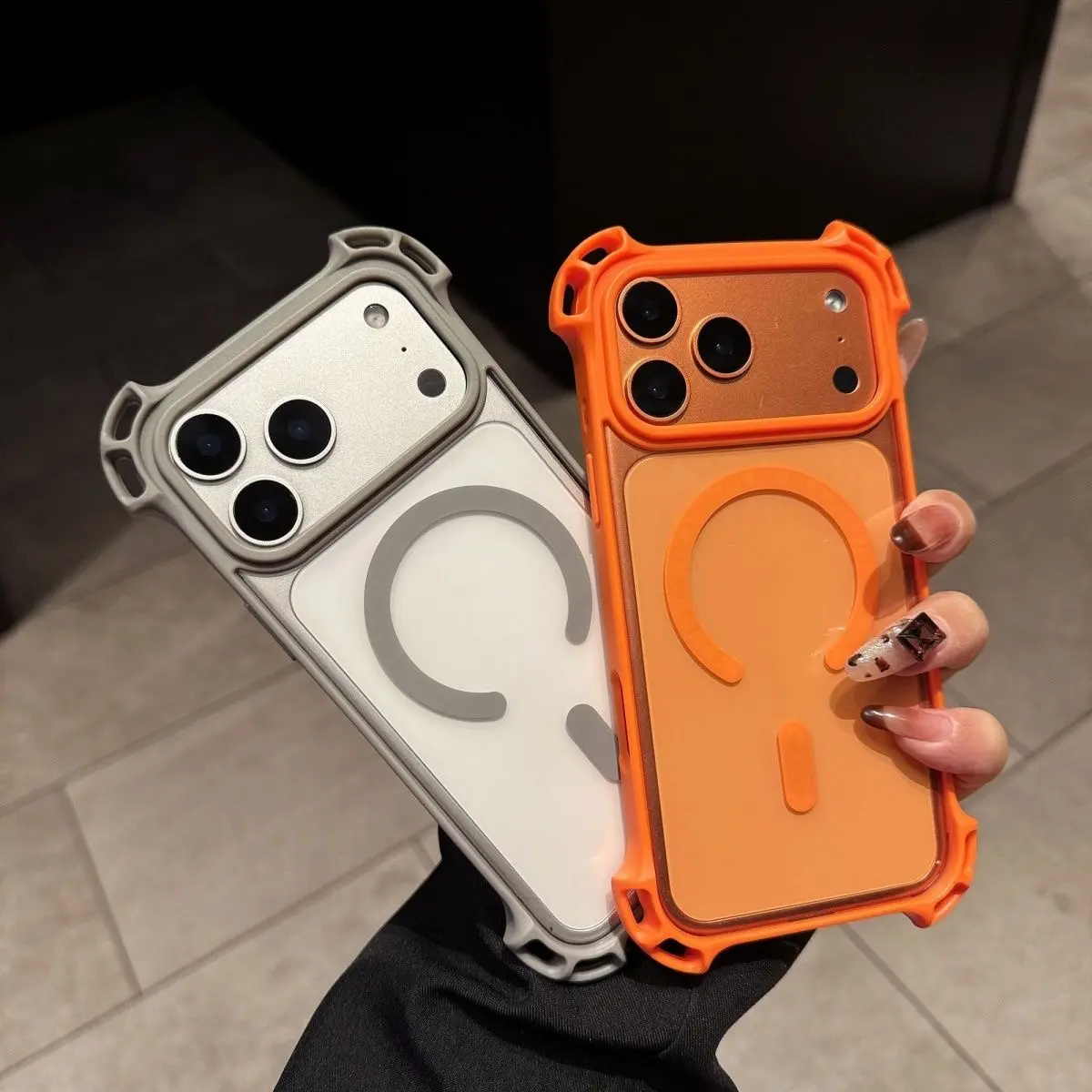 Four-Corner Protection Magnetic Phone Case Made With Acrylic Back Panel And Tpu Bumper Anti-Drop Anti-Scratch And Durable. Phone Case  iPhone 17 16 15 14 13 12