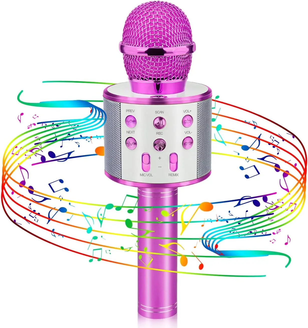 Popular Toys for 4-12 Year Old Girls, Wireless Bluetooth Microphone for Kids Music Toy for 5-11 Year Old Kids Girl Party Gift Age 4-12 Girl