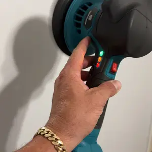 ZEEKMUSS Cordless Buffer Polisher, 6 Inch Dual Action Polisher Kit With 2pcs 21V Rechargeable Battery, 6 Variable Speed 5500RPM Buffer Polisher For Detailing, Polishing, Waxing Tool Home