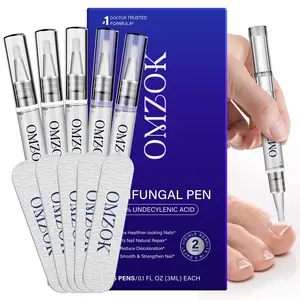 Nail Pen Set - 5 Pieces Per Box, Liquid Form, Non-Flammable, No Ca Prop 65 Warning, Ideal for Nail Care Essentials, Manicure, Nail Art Tool