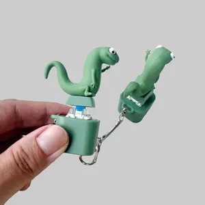 Lizard Sound Button Keychain,Lizard sound button, simulation lizard keychain,Decompression Creative Sensory Fidget Unwind,Valentine's Day gift