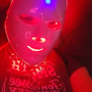 SHMHE Red Light Therapy, 7 Color LED Light Face Mask, Photon Skin Rejuvenation For Daily Care, Cordless, Rechargeable, Ideal Gift For Women, Summer Gift Skincare Facial