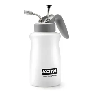 KOTA 1L Industrial Adjustable Heavy-Duty Hand Pump Pressure Sprayer - Ergonomic Fatigue-Free Design, Full Plastic Chemical-Resistant PE Bottle for Garage Automotive Detailing (75880)