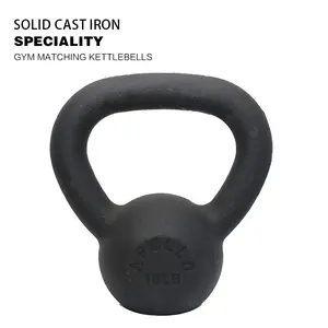 A4A  10LB  Powder Coated Cast Iron Kettlebell for Men and Women's Gym, Same Family Kettlebell dumbbell  rack body building merach  adjustable  dumbbells barbell bar