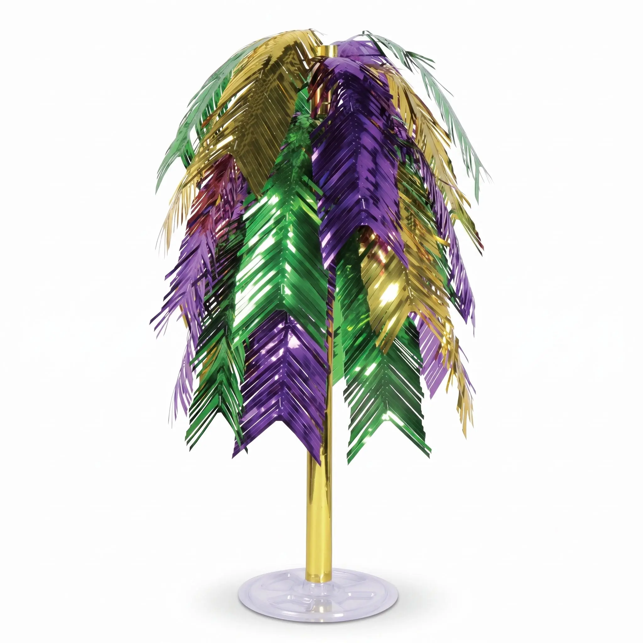 Elegant 24-Inch Cascading Metal Centerpiece for Masquerade Events