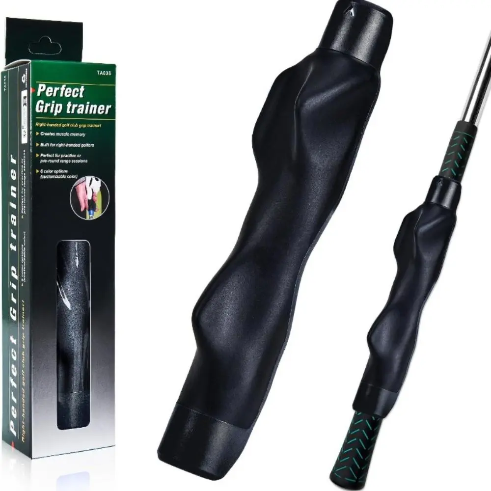 Golf Grip Trainer with Left/Right Hand Correction - Swing Accuracy Aid for Perfect Grip, Ambidextrous Design, Golf Accessory, Golf Training Tool, Golf Training Aids