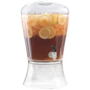 3-Gallon Beverage Dispenser- Poly Prop Beverage Dispenser, Clear
