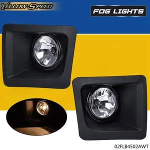 Fog Lights Fit For 2014-15 GMC Sierra 1500 Clear Bumper Driving Lamp Left+Right Car Accessories