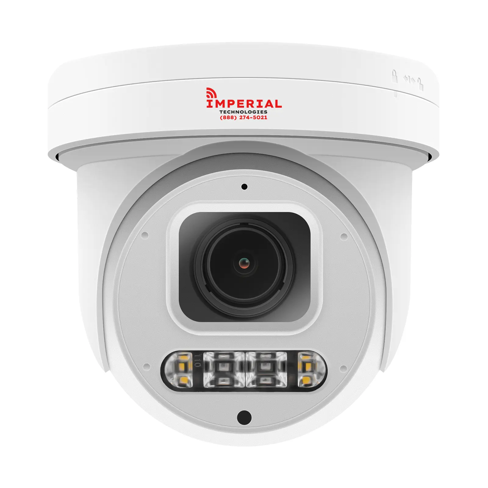 Imperial 8MP PoE PTZ Security Camera - 5X Optical Zoom, Automatic AI Human Vehicle Motion Sensor Detection, Color Night Vision, 2-Way Audio, Metal Build, Micro SD Card Support, Ethernet Connectivity, Water Resistant, Remote Access