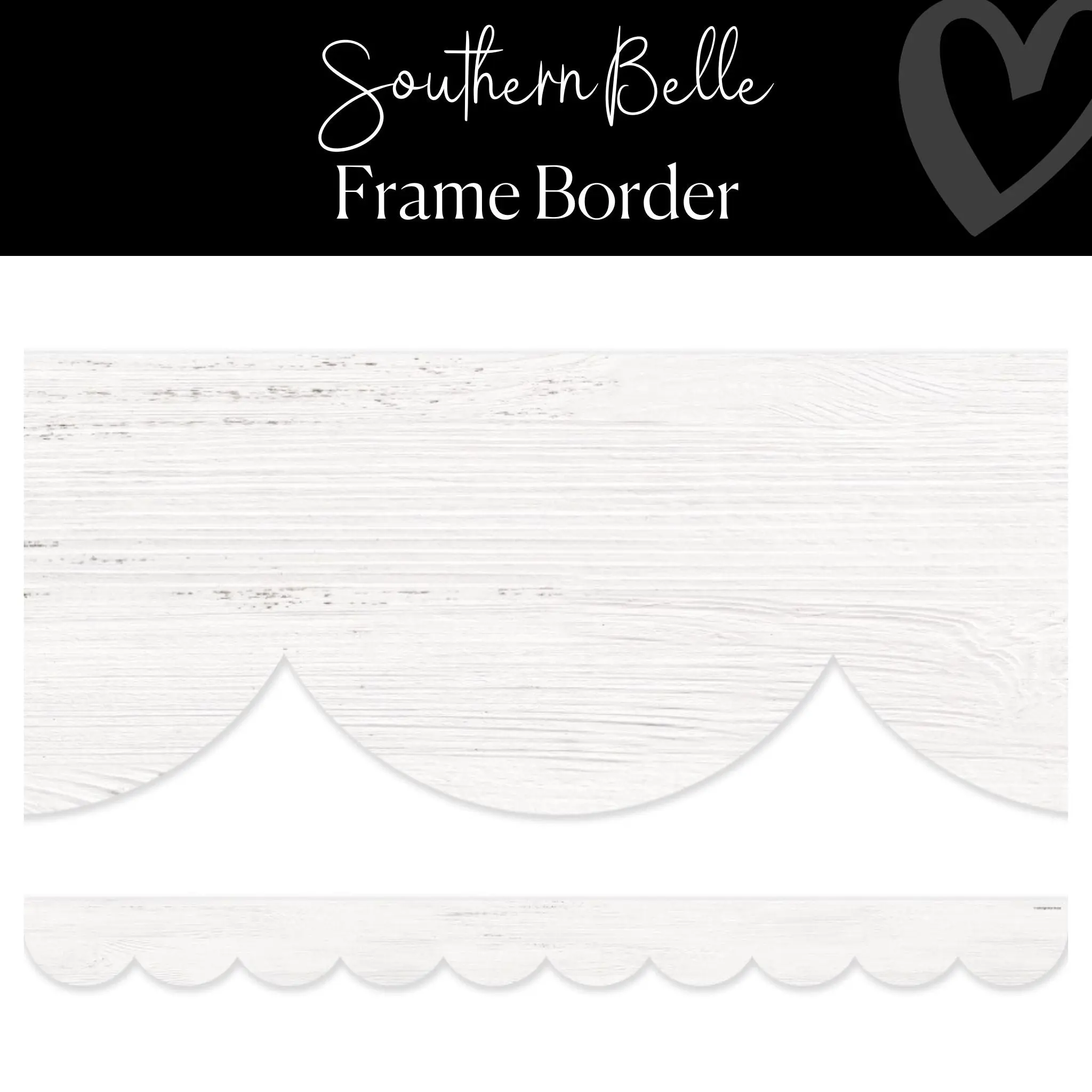 Southern Belle Shiplap Bulletin Board Border