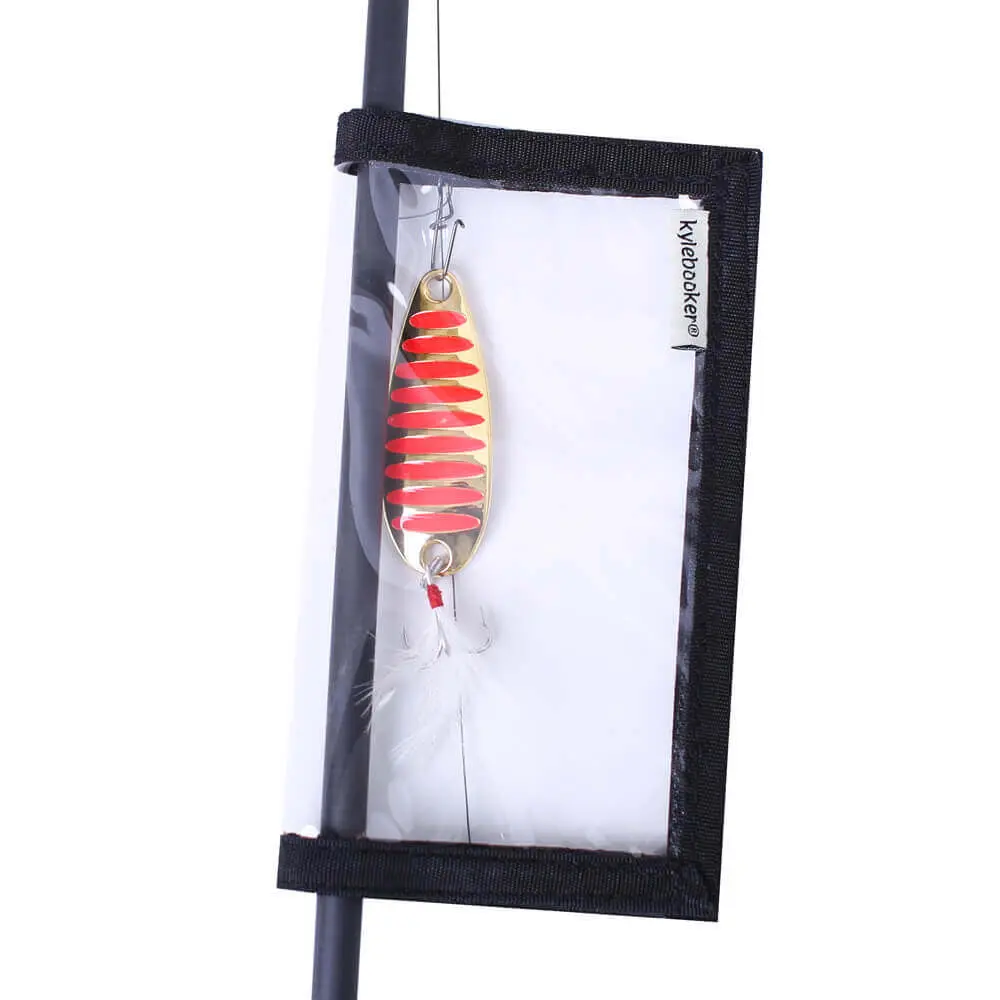 Kylebooker 4 Packs Fishing Lure Wraps Clear PVC Protective Covers