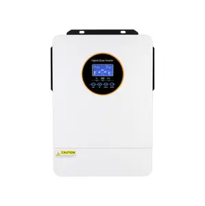 PowMr 6200W Solar Hybrid Inverter, 48V DC to 110V/220V AC Split Phase, Built-in 120A MPPT Charge Controller, Off-Grid Pure Sine Wave Inverter, Compatible with 48V Lead-Acid & Lithium Batteries, Ideal for Home & Outdoor Use