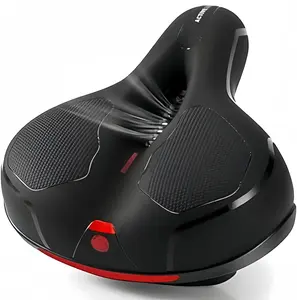 Comfortable Seat Cushion for Men Women with Dual Shock Absorbing Ball Memory Foam Waterproof Wide Bicycle Saddle Fit for Road Bikes